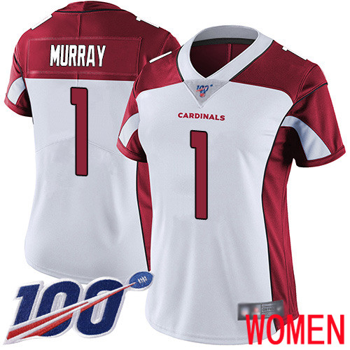 Arizona Cardinals Limited White Women Kyler Murray Road Jersey NFL Football #1 100th Season Vapor Untouchable